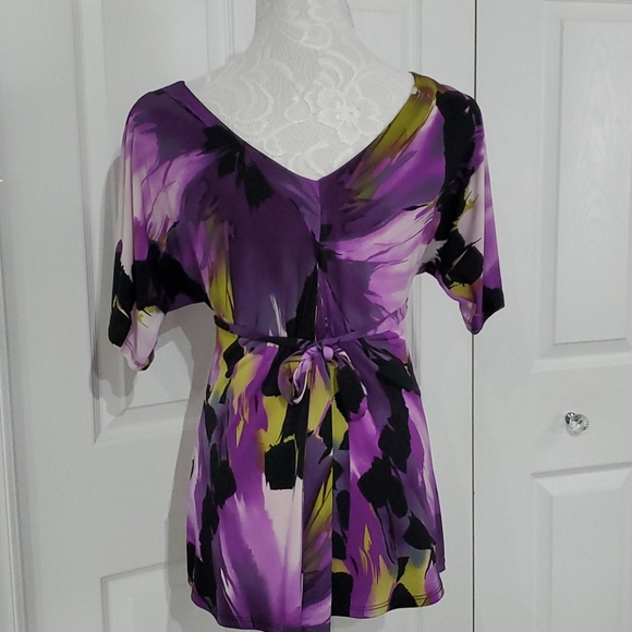 (3 for$15) Comfy Empire Waist Purple Top - Picture 3 of 5